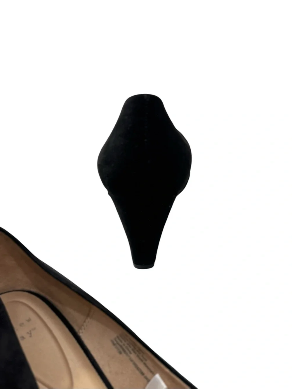 Black Suede Wedge Pumps size 11 - Picture 6 of 7
